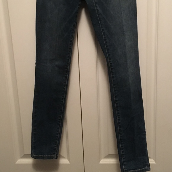 Mossimo Mid-Rise Power Stretch Jeggings, Med Blue - Picture 4 of 5